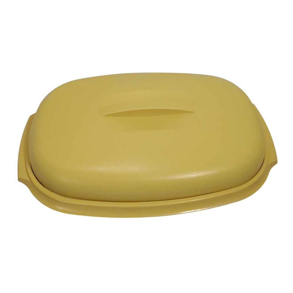 Vintage Tupperware #1273 Harvest‎ Gold 3 Piece Vegetable/Rice Steamer Strainer